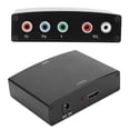 thumbnail image 4 of YPbPr to HDMI Converter, Portable L/R o Adapter, RGB Cable, ABS Transformer, 100-240V EU Plug, 4 of 4