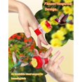 thumbnail image 4 of 4 Pcs Hand Held Hummingbird Feeders with Cleaning Brushes, Mini Flower Handheld Hummingbird Feeders for Outdoors, Plastic Hummingbird Ring Feeders, Hummingbird Hand Feeders, Wild Bird Feeders, 4 of 7