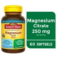 thumbnail image 3 of (2 pack) Nature Made Magnesium Citrate 250 mg per Serving Softgels, Magnesium Supplement, 60 Count, 3 of 11