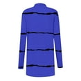thumbnail image 4 of Uaswgudfs Fleece-Lined Cardigan Coat: Windproof Autumn Longline with Stripes & Versatile Daily Wear Design, 4 of 6