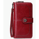 thumbnail image 1 of Antirrobo Xtellar Gran Capacidad Cartera Para Mujer Billetera Retro Color Rojo, 1 of 4