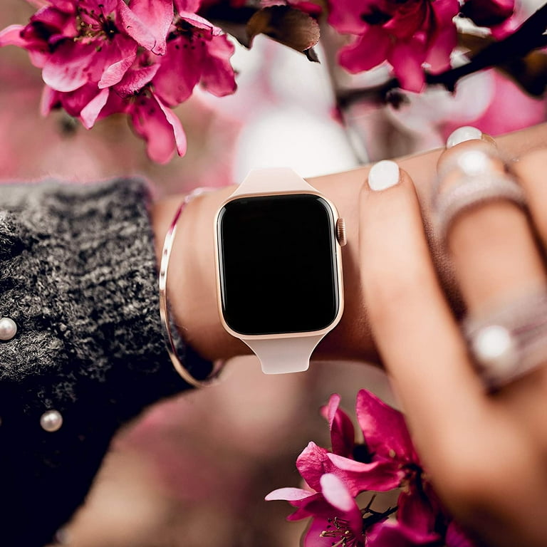 Black iwatch cheap with pink band