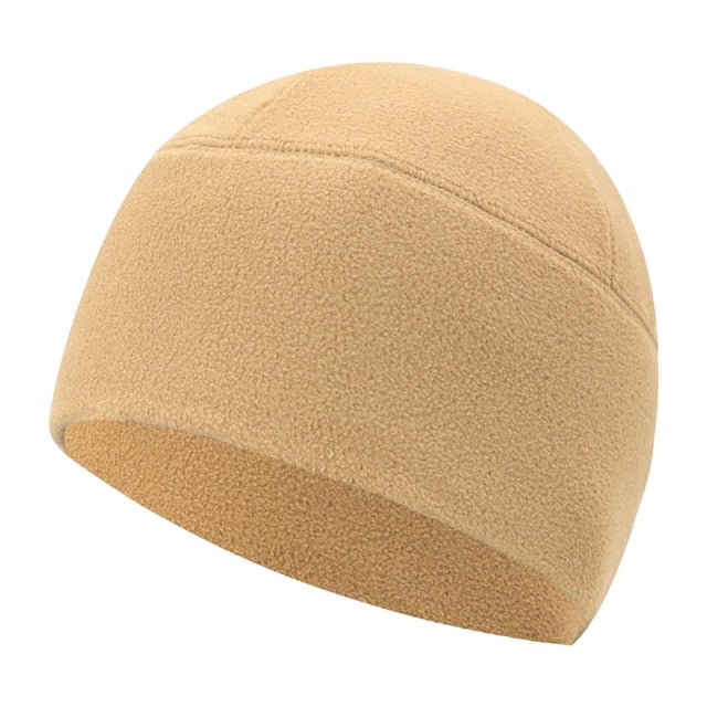 Winter Fleece Beanie Thicken Comfortable Lightweight Warm Solid Color Breathable Khaki