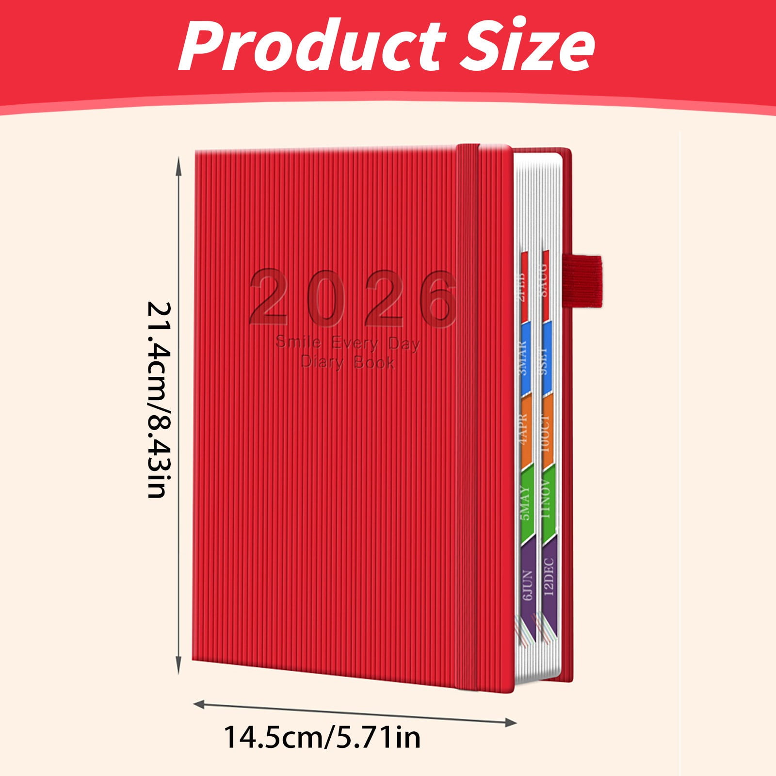 Lined Journal Notebook Diary Book, A5-8.27" x 11.6", Thick Notebooks Pages, Hardcover Notepad with Pen Holder for Journaling, Work, and Gift, 400 Pages/200Sheets, 1Pc, Multicolor(Green,8.4x5.7")