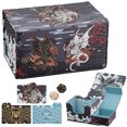 thumbnail image 1 of 100 + Side Insert Magnetic Deck Box PU, PTC Groudon Deck Box Comes 3 pieces Of Leather Divider Cards,2 random Color Dice, 1 of 5