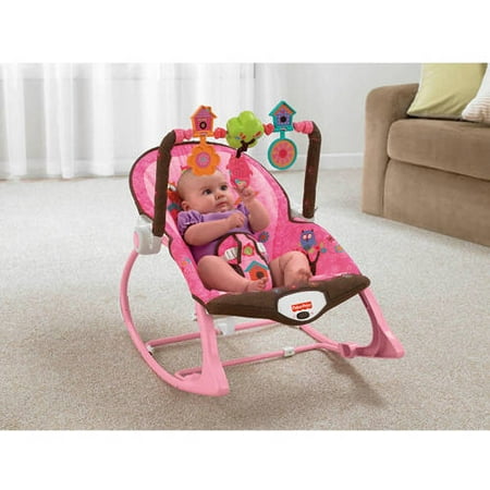 Fisher Price Infant To Toddler Rocker Sleeper Pink Owls Walmart
