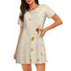 thumbnail image 1 of Easygdp Pita Tortilla Camisón de manga corta para mujer, informal, estampado, 1 of 6