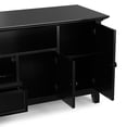 thumbnail image 3 of Simpli Home Amherst 72 inch Wide Solid Wood Transitional TV Stand in Black For TVs up to 80 inches, 3 of 13