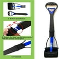 thumbnail image 5 of Pooper Scooper for Dog Jaw Clamp Heavy Duty Long Handle Poop Scooper for Large Medium Small Dog Pet Cat for Grass Gravel Pick Up (Unfold L Blue), 5 of 7