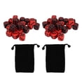 thumbnail image 1 of 48PCS Dados de 6 caras Juego de mesa impermeable de plástico negro y rojo Juego de dados para bares de fiesta Club, 1 of 14