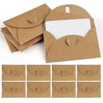 thumbnail image 1 of 100 sobres de papel kraft con 100 tarjetas de papel en blanco, mini sobres con cierre de corazón para tarjetas de regalo, grafiti DIY, 1 of 4