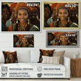 thumbnail image 4 of Designart "Tribes Xhosa African Portrait I" African Tribes Floater Framed Canvas Art Print, 4 of 7