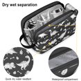 thumbnail image 4 of Toiletries Bag,Dinosaur Silhouette Pattern Mens Womens Toiletry Bag Bathroom Bag,Waterproof Toiletry Travel Bag Dopp Kit Shaving Bag 11x6.3x5.1 Inch, 4 of 5