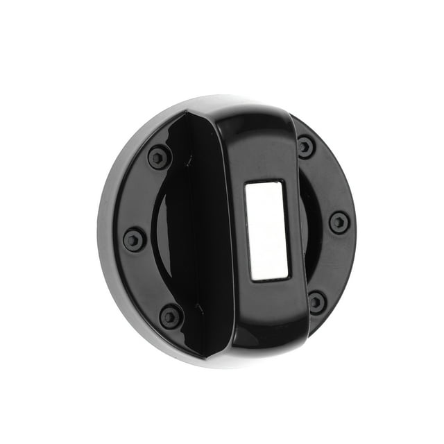 Metal Plastic Gas Fuel Tank Cap Cover Trim Sticker Black Fit for Suzuki Jimny - Pack of 1