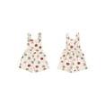 thumbnail image 2 of Suealasg Little Girl Jumpsuit 1T 2T 3T 4T 5T 6T Kids Girls Sleeveless Strawberry Flower Print Spaghetti Strap Denim Romper Overalls Toddler Girls Summer Clothes, 2 of 9