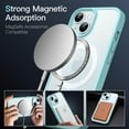thumbnail image 2 of JETech Magnetic Case for iPhone 15 6.1-Inch Compatible with MagSafe, Translucent Matte Back Slim Shockproof Phone Cover (Bright Blue), 2 of 6