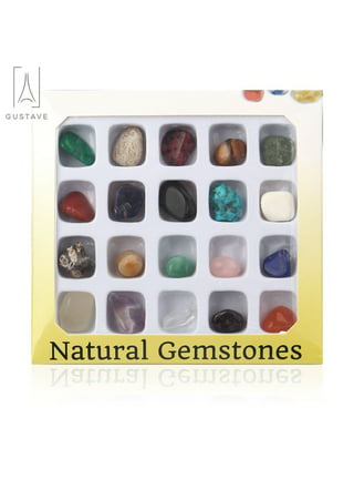 Hello Hobby 18mm Loose Gemstones in Assorted Colors for Crafting, 40ct