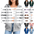thumbnail image 5 of RotHome Women's Cozy Fleece Lined Zip Up Hoodie Long Sleeve Oversized Sweatshirt with Drop Shoulder and Utility Chest Pocket Casual Fall Winter Jacket White M, 5 of 10