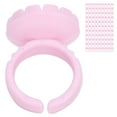 thumbnail image 4 of Cils Rallonge Bague de Colle Tasse, 100pcs Jetables Cils Colle d'Extension de Colle Support de Cils Bague de Colle de Cils Coupe de Performance Haut de Gamme, 4 of 14