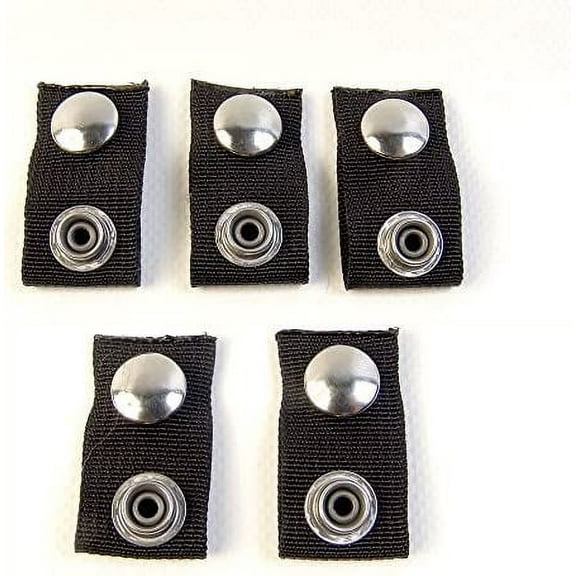 for Your Boat Cover, Black (Extend A Snap), Adds  Inch, Finger Loop Built in, 5 Piece Set