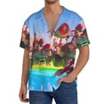 thumbnail image 3 of Sigee Mario Bc for Men's Casual Short Sleeve Button Down Shirts Men's Shirts Summer Large, 3 of 7