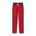 thumbnail image 4 of Sweatpants for Men Men's Athletic Pants Elastic Waist Striped Wide Leg Joggers Loose Baggy Sweatpants Casual Trousers with Pockets, 4 of 7