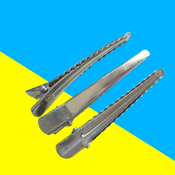 Masteelf  50 Pcs Electroplating Hair Clips Steel Thin Child