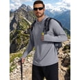 thumbnail image 3 of COOFANDY Men Quick Dry UPF 50+ Sun Shirt Long Sleeve Sun Protection Fishing Shirts Moisture Wicking Hoodie Hiking Rash Guard, 3 of 6