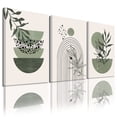 thumbnail image 1 of Juego de 3 pósteres e impresiones de pared YongArt, color verde salvia, 30 x 40 cm, 1 of 7