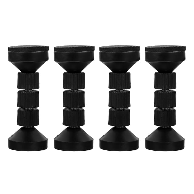 Miangastore Adjustable Bed Brackets for Headboard Black 4Set 1.6x1.6x4.1In