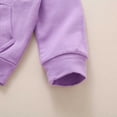 thumbnail image 5 of Kids Cotton Tracksuit Set 2-Piece, Purple Hoodie & Joggers for Kids to Big Kid, Unisex Boys Girls Casual Play Outfit,Size 2 T, 5 of 7