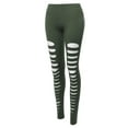 thumbnail image 1 of FashionOutfit Women's Solid Sexy Front Cut-Out Leggings, 1 of 1