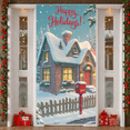 thumbnail image 6 of Decorative Design Happy Holidays Snowfall Santa Postbox Christmas House for Winter Decoration Outdoor Party Home Decoration, 6 of 9