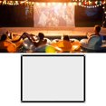 thumbnail image 1 of 60-120 Inch Projection Screen, Portable Foldable Projector Curtain, Non Crease White Projection Screen 16:9 with No Folding Crease for Outdoor Camping Movie, 1 of 8