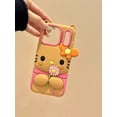 thumbnail image 3 of Cute 3D Hello Kitty Flower Silicone Phone Case For iPhone 17 Pro Max 16 Plus 13 14 15 Pro Max Cartoon Kawaii Protective Cover, 3 of 9