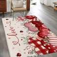 thumbnail image 2 of Pink Valentines Day Area Rugs 2.7'x5', Washable Small Throw Rugs for Kitchen Bedroom, Love Heart Eucalyptus Botanical Rustic Indoor Outdoor Rug Non-Slip Low Pile Carpet Runner Reversible Floor Mats, 2 of 8