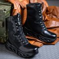 thumbnail image 1 of Construction Work Boots Men High Top Steel Toe Safety Shoes Non Slip Puncture Proof Rubber Work Boots Indestructible Combat Boot, 1 of 5
