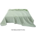 thumbnail image 3 of Qocolhg Quilt for Queen Bed Washable - Cooling Blankets for Hot Sleepers, Skin-friendly Plain Printed Washed Cotton Summer Quilt, Oversized Bedding Soft Coverlet Quilts Queen Size, Clearance, Green, 3 of 6