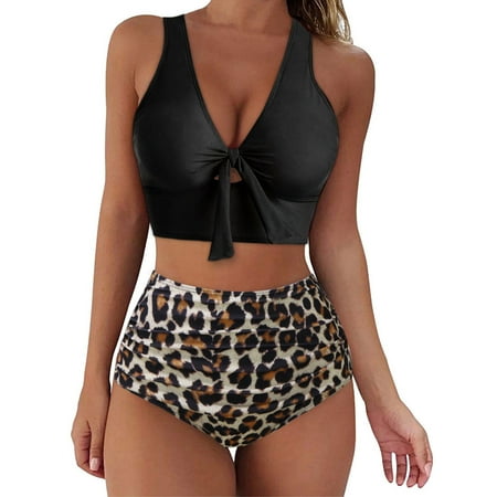 

fvwitlyh Bikini Sets for Womens Swimsuit Shorts Women Bikini Set Swimwear Push Up Swimsuit Bandeau Padded Sports Bra Swimsuit Tops for Women Bikinis