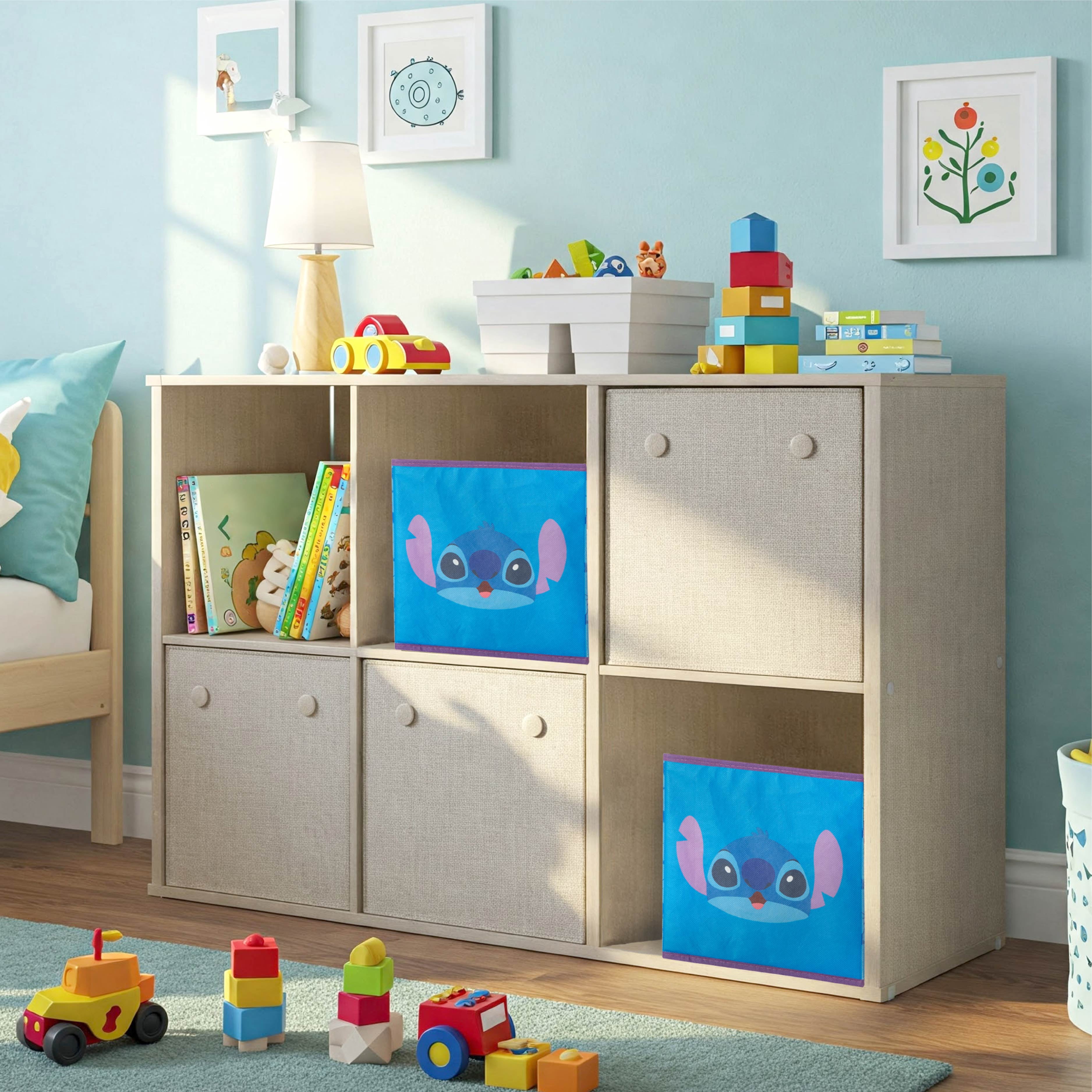 Stitch Kids' 2-Pack Storage Cubes, 10" x 10"