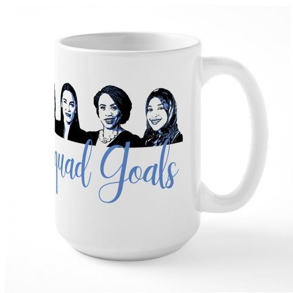 CafePress - Squad Goals - 15 oz Ceramic Large White Novelty Mug