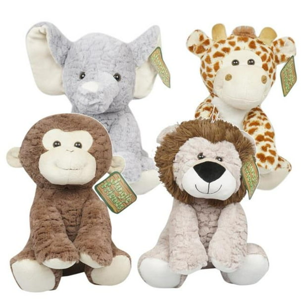 New 215065 Plush Jungle Animal (6-Pack) Plush Toys Cheap Wholesale