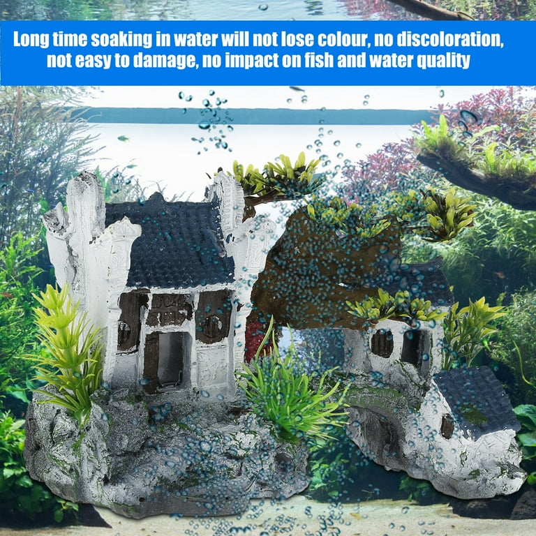 Relax love Aquarium Tank Decoration Ornament Artificial Aquarium Landscape Decoration for Home Shop Fish Tank Aquarium Decor Hut