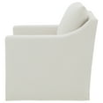 thumbnail image 5 of Winter Upholstered Sloped Arm Accent Swivel Chair Beige, 5 of 11