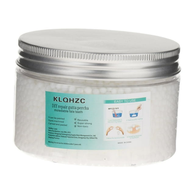 Kit de reparación de relleno dental temporal Perlas de relleno dental térmico Adhesivo dental para 250ml