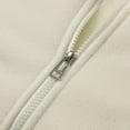 thumbnail image 4 of Women's Polar Vest Jacket Full-Zip Warm Sleeveless Outwear Color: White Size: XXXXL, 4 of 9