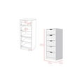thumbnail image 6 of We Have Furniture Dresser Kamran, Five Drawer Narrows, White Finish, 6 of 7