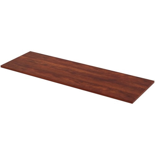 Lorell Utility Table Top Cherry Rectangle, Laminated Top - 72" Table Top Width x 24" Table Top Depth x 1" Table Top Thickness - Assembly Required