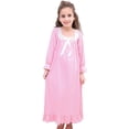 thumbnail image 1 of Robe Fille Tout-Petit Blanche Rose Robe Décontractée Jupe Princesse pour Fille 3-15 Ans, 1 of 6