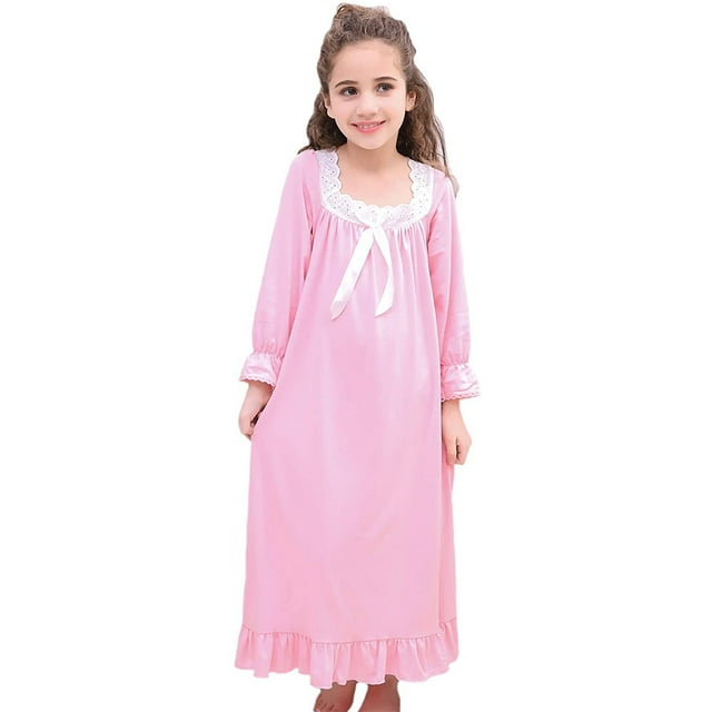 Robe Fille Tout-Petit Blanche Rose Robe Décontractée Jupe Princesse pour Fille 3-15 Ans